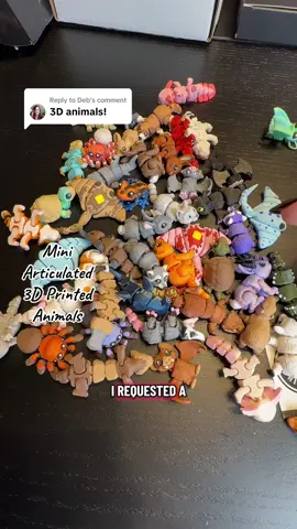Replying to @Deb mini 3D printed articulated animals from Carter Printing CO, the animals are detailed and really good quality, this would make a fun teacher gift, gift for a child, rewards gifts, etc.  #3darticulatedtoys  #tiktokshopblackfriday   #tiktokshopcreatorpicks  #giftsforkids  #spotlightfinds 