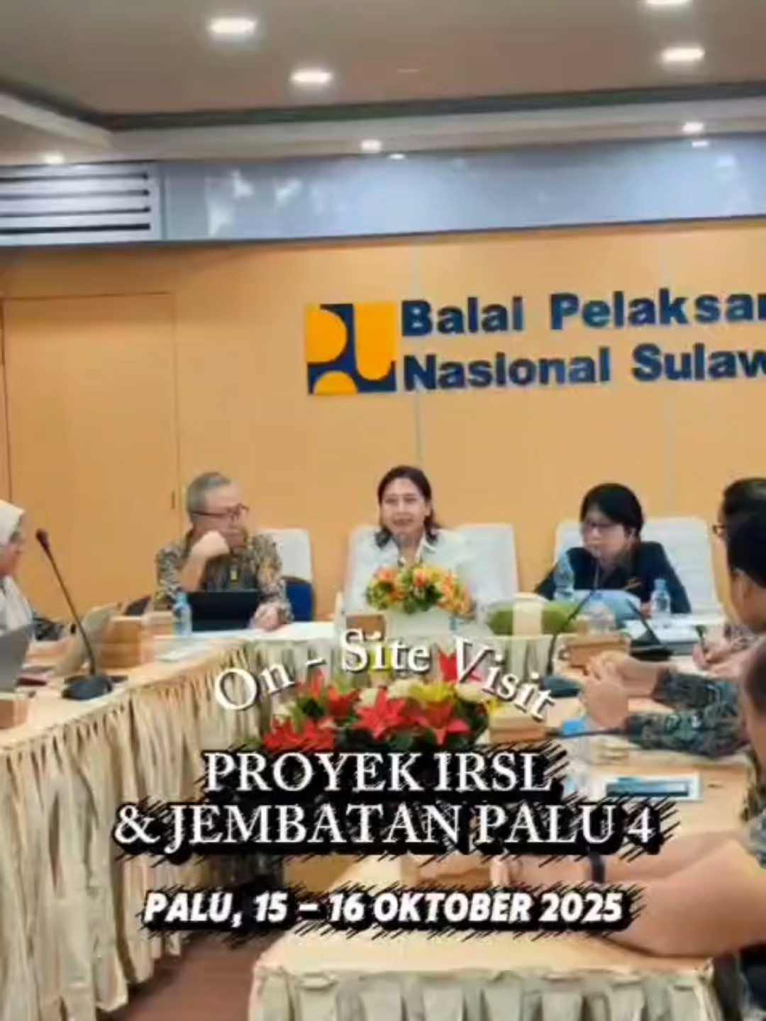 Tabe, Sobat #BPJNSULTENG Kegiatan On-Site Visit proyek IRSL & Grant Jembatan Palu 4 dilaksanakan di Kota Palu, 15–16 Oktober 2025. Melalui kunjungan ini, Kementerian PU @kemenpu, Kementerian Keuangan kemenkeuri @kemenkeuri , dan Bappenas @bappenasri melakukan pemantauan terpadu untuk melihat progres, mengidentifikasi kendala, dan mempercepat pelaksanaan kegiatan infrastruktur di Sulawesi Tengah. #MenyambungNegeri #SigapMembangunNegeriUntukRakyat #IRSL #JICA #JembatanPalu4