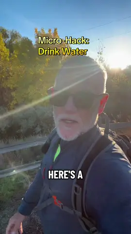 Micro-Hack:  Drink Water.  Very important for calorie control and optimal body function.  #MicroHacks #BeginnerFitness #GetStarted #DrinkWater #TheThinkerWellness 