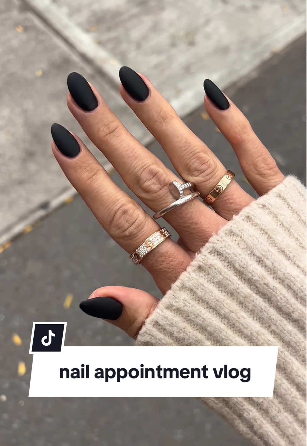 nail day in nyc 💰🖤 did I overpay?? #nailappointment #nails #manicure #nailinspo #nyc #nailvlog #newyork 