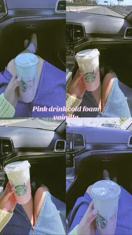 #starbucksdrinks #pinkdrink #coldfoam 🍓🍓#fypシ゚ 