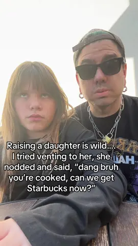 She told me I was cooked? #dadsoftiktok #daughters #starbucks #slang #cooked #venting #relatable #fyp 