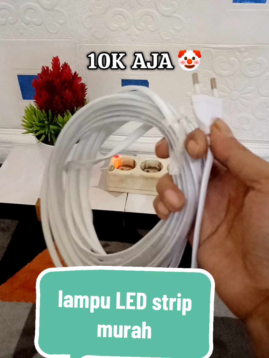 Cuma modal 10k kalian udah dapat LED strip sekeren ini #lampu #lampuledstrip #lampustrip #lampukamar #lampuled 