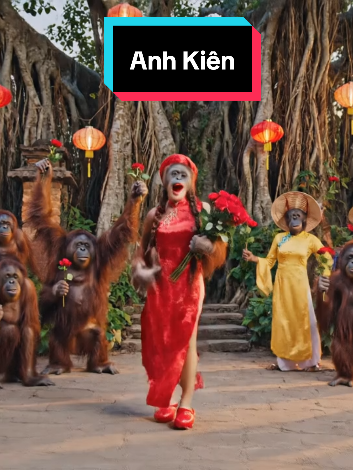 anh kiên kìa a #xuhuong #giaitri #veo3 #khi 