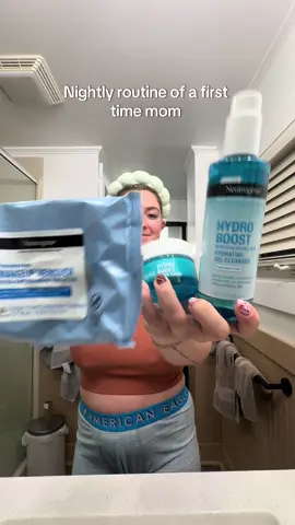 As a tired first time mom, I want an easy evening skin care routine and @Neutrogena has always been my go to! Get unready with this 3 step EASY trio in less than 10 min and get your booty to sleep!! 😴  #getunready #neutrogenapartner #skincareroutine #ttshop  Neutrogena get unready with me  3 step night skin care  Nightly routine  First time mom  Breastfeeding mom 