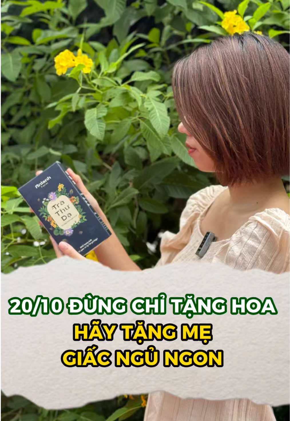 20/10 đừng chỉ tặng hoa, hãy tặng mẹ một giấc ngủ ngon từ Trà tâm sen #TikTokAwardsVN #trathaoduoc #xh #trathaoduoc #matngu 