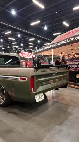 F100 with the 7.3 Godzilla Swap at the F100's super nationals in Sevierville, TN   #f100 #ford #dentside #sevierville #tennessee 