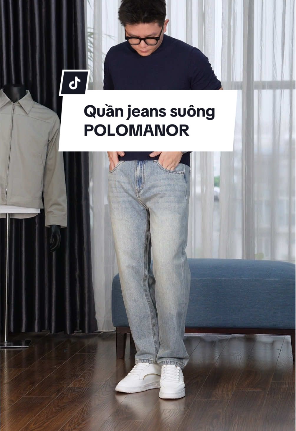 Quần jeans cho anh em chiều cao khiêm tốn nhé #quanjean #quanjeannam #quanjeansuong #quanjeans #polomanor 