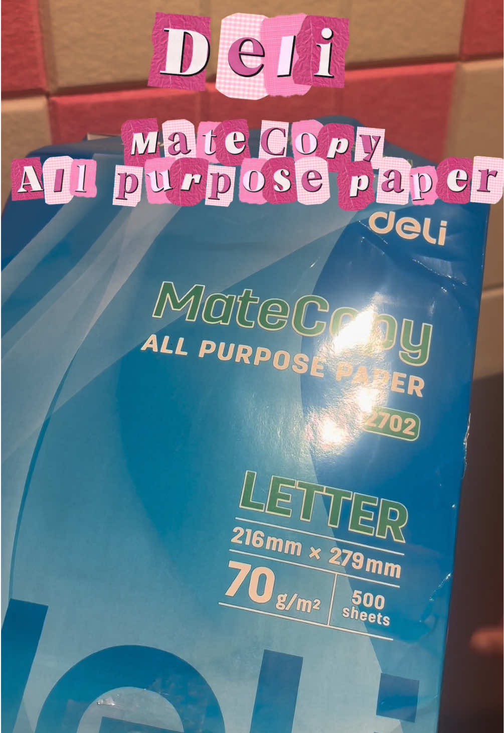 transesholic !!! best affordable multi purpose paper or bond paper. mahal nito sa mall guys tas 170 lang dito 500pcs na!! #deli #multipurposepaper #bondpaper #stationery 