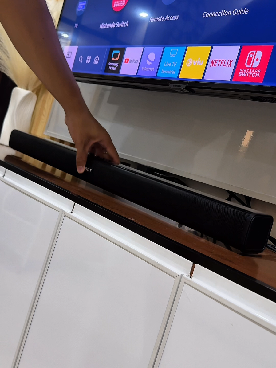 Grabe sa Murang Soundbar na malaSinehan ang tunig, apakaPremium and Sleek pa ng build #soundbar #speaker #cinematic #surroundsound #premiumsound 