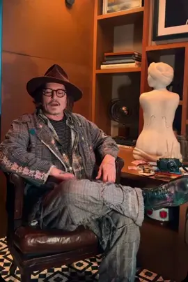✨NEW✨ video from #JohnnyDepp ahead of the November opening of Johnny Depp’s A Bunch Of Stuff  art exhibition in Tokyo. #johnnydepptiktok 