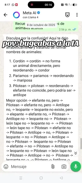 sin palabras #viraltiktok #metaiawhatsapp #fyp 