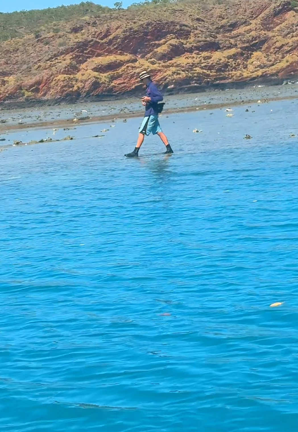 @Owen Douglas The Man, The Myth, The Legend…literally living on the edge…of the reef #reef #fishing #boat #fyp