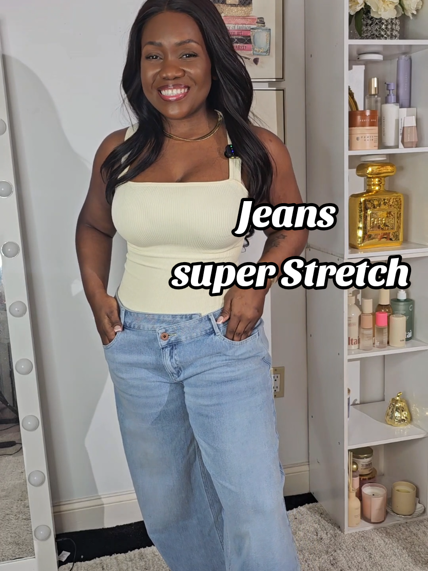 Jeans Asimétricos tiro bajo de @Halara_official  uso talla M puedes usar una talla menos #halarajeans  #halara #asymmetricjeans #halarajeanschallenge #widelegjeans 