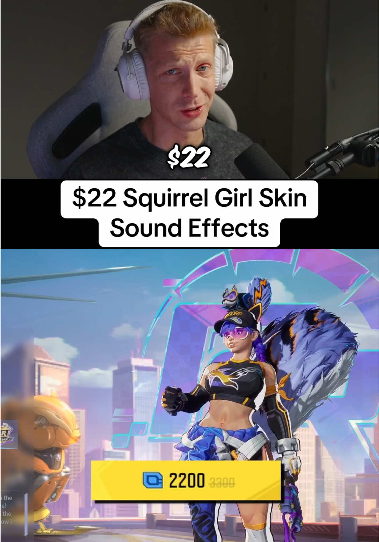 Twitch: Framebanger_ $22 Squirrel Girl Skin Sound Effects #marvelrivals 