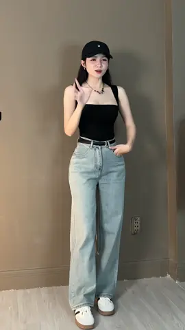 Đã về một em quần jean ống suông cho các tình yêu nấm lùn rồi đây #quanjean #quanjeannu #quanjeanongdung #quan #quanjeans 