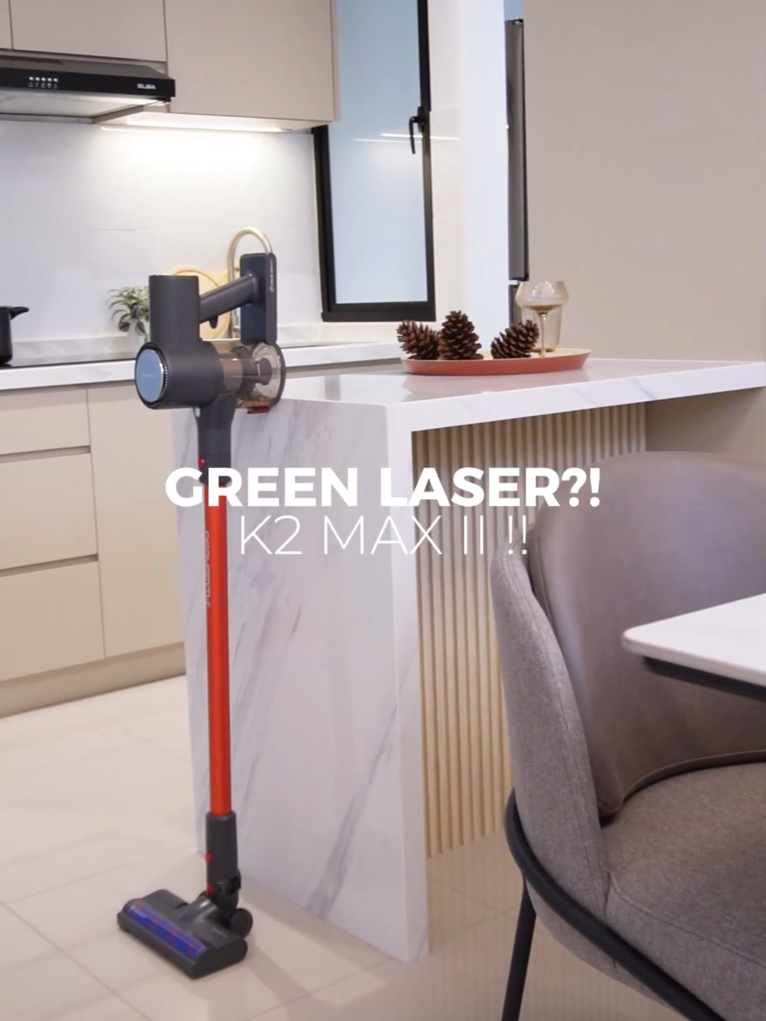 Sedutan kuat dan ada green laser lagi tau , berbaloi kan grab K2 Max ii ni ! #fyp #easyy #CleanTok #fypmalaysia #vacuum #vacuumcleaner #fy #heavyduty