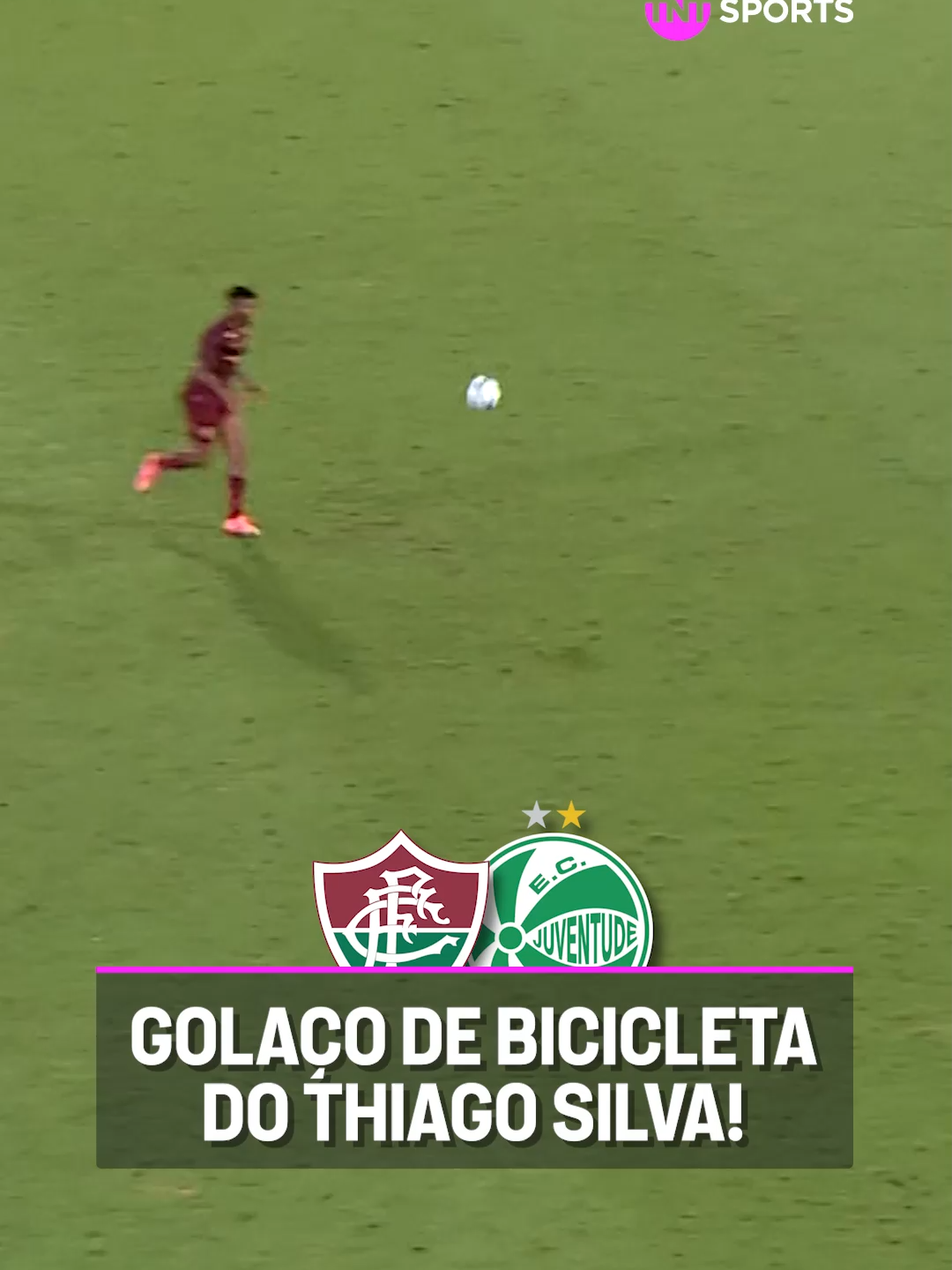 O GOLAÇO DA VITÓRIA DO FLUMINENSE! 🇭🇺🚲 O Thiago Silva mandou logo uma bike pra decidir a partida pro Tricolor Carioca contra o Juventude! Que classe, MONSTRO! #BrasileirãoBetano #FutebolBrasileiro #tiktokesportes #fluminense