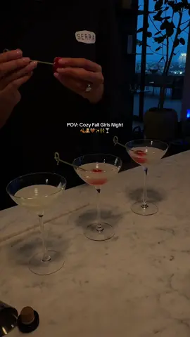 #girlsnight with tomatoe martinis, quesadillas & pot pie🥧😍  #fallaesthetic #fallnight #girlsnightin 