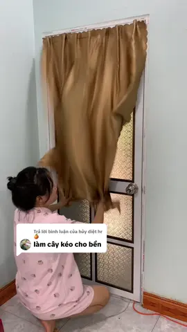 Trả lời @hủy diệt hr 🍊 không cần phải khoan đục mà vẫn bền và tiện bạn ạ. Chất dày đẹp giá rẻ#thuphuong8091 #rèm #remdan #remdantuong 