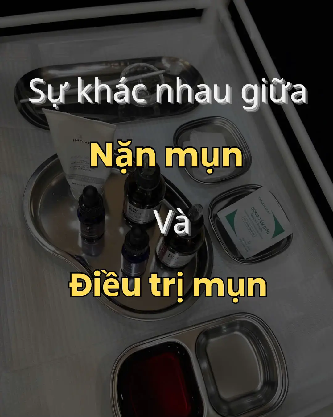 💡 Nặn mụn ≠ Điều trị mụn Nặn mụn chỉ là lấy đi phần ngọn, còn điều trị mụn là giải quyết tận gốc nguyên nhân hình thành mụn. Đừng chỉ “nặn” — hãy “điều trị” để da thật sự khỏe 💆‍♀️✨