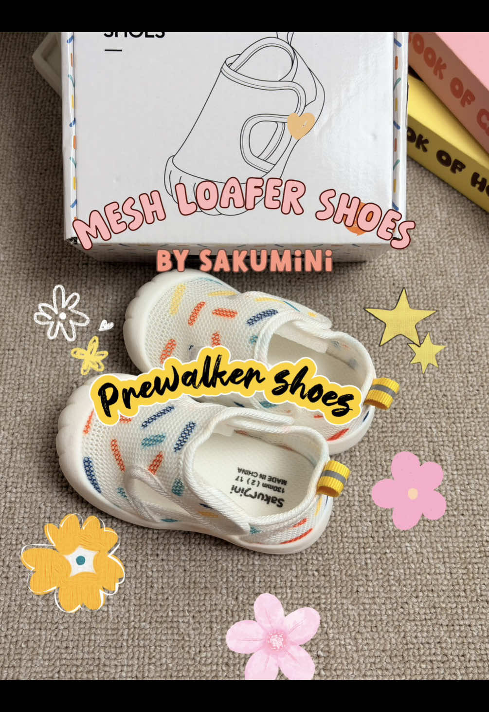 Belajar jalan jadi lebih nyaman pakai sepatu ini nih bun🥰 yuk samaan cek keranjang ya😉 #prewalkershoes #sepatubayi #sepatujaringsakumini #fypシ゚ 