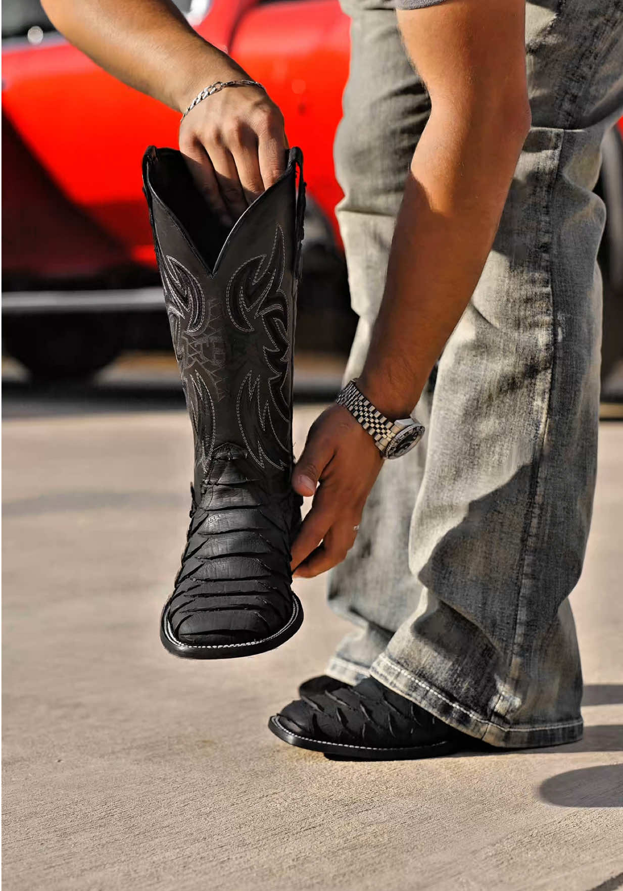 NEW Black Jumbo Python Boots For ONLY $129!!🐍🥷  #texasbootranch #fyppppppppppppppppppppppp #paratiiiiiiiiiiiiiiiiiiiiiiiiiiiiiii #fypシ゚viral #trending 