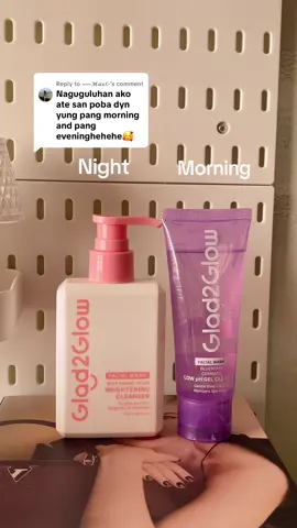 Replying to @⬳𝓜𝓪𝓮☪︎ mag checkout na kayo habang may stock pa tong @Glad2Glow.ph duo cleanser! #glad2glow #glad2glowblueberrycleanser #glad2glowmilkcleanser 