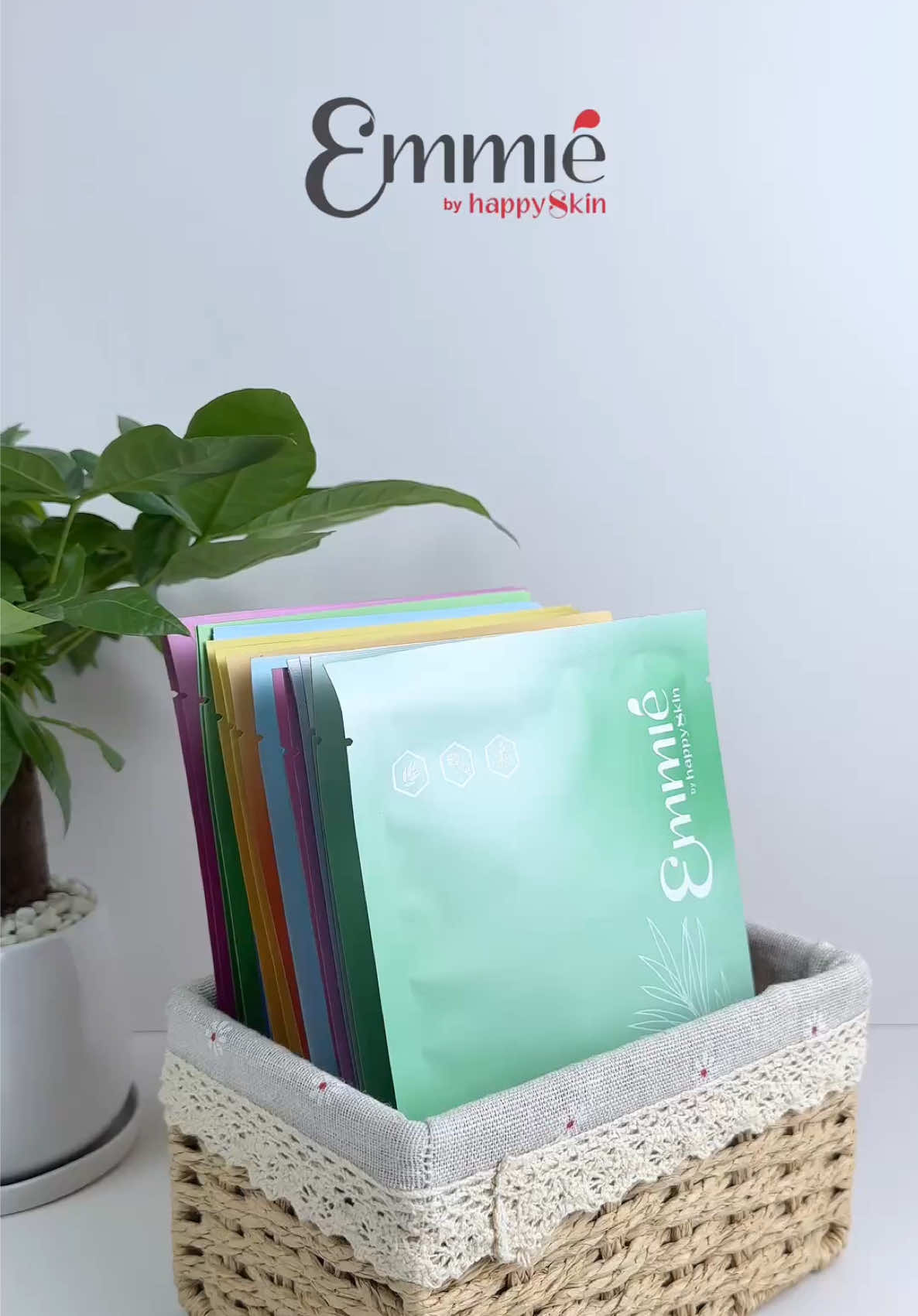 Mặt nạ Emmie Happy Skin 💚🩵🩷🤍💛🧡 #happyskin #mask #TikTokAwardsVN #review #beauty 