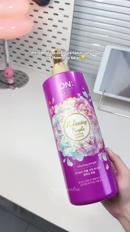 sữa tắm gì thơm xĩuuu, đã zậy chai bự 1 kí nữa chớ xài khi nào mới hết 🤭 #onthebody #lantoamayhuong #relaxingpurple #jasmine #suatam 