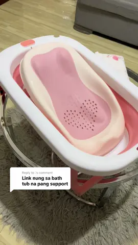 Replying to @. Anti-slip bathtub for newborn baby.  #ftm #firsttimemom #recommendations #girlmom #nesting #newborn 