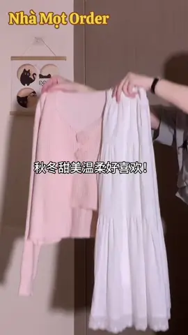 Một chút nhẹ nhàng cho những ngày đầu Thu 🍂#xuhuongtiktok #fashion #setdoxinh #aolen #ordertaobaotmall1688 