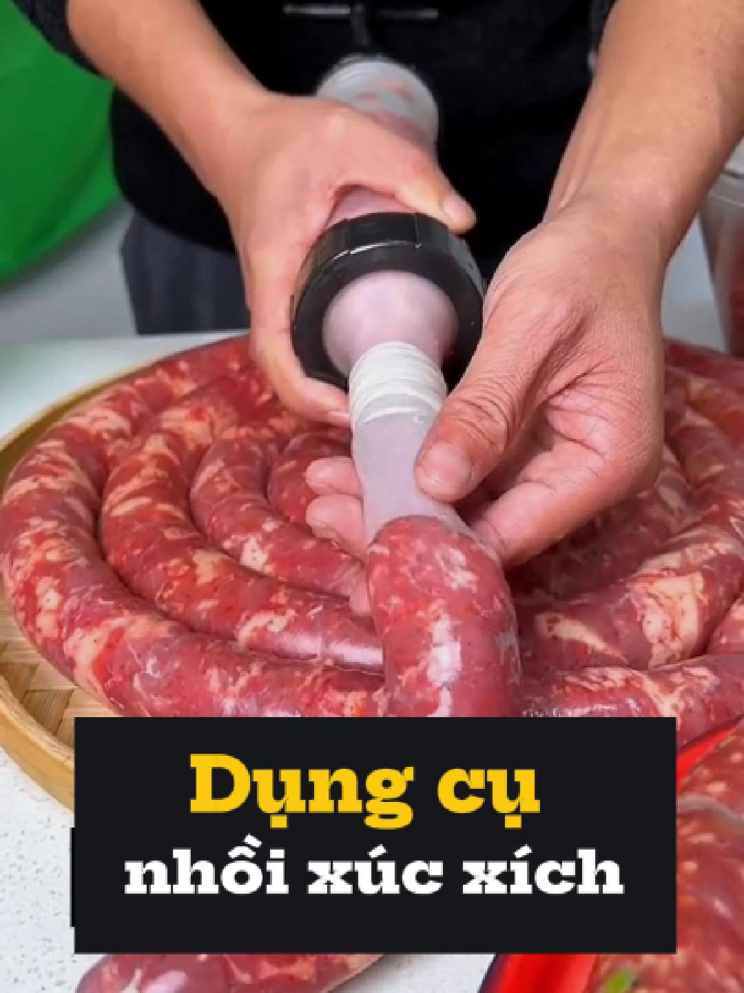 Dụng cụ nhồi xúc xích, lạp xưởng, lòng dồi bằng tay siêu tiện lợi, Nhựa PP an toàn #dungcunhoithit