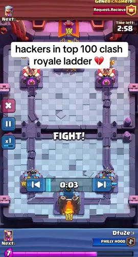 hackers in clash royale ✌️💔 #fyp#clashroyale #clashroyalehack#viral#blowthisup 