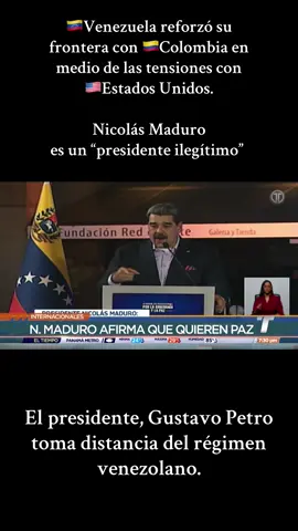 🇺🇸🇻🇪🇨🇴🇶🇦 | Venezuela refuerza su frontera con Colombia. La movilización de soldados para patrullar las inmediaciones del Puente Internacional Simón Bolívar se dio luego de que el presidente de Estados Unidos, Donald Trump, autorizó a la CIA a realizar operaciones encubiertas en territorio venezolano y que evalúa llevar adelante ataques terrestres contra los carteles. El líder del régimen venezolano, Nicolás Maduro, afirmó que su país quiere paz. 