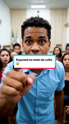 Irmão levantou e entregou o pastor ao vivo 😱😱 #cultocaótico #exposednaigreja #humorbrasil #vídeoreal #pastorentregue 