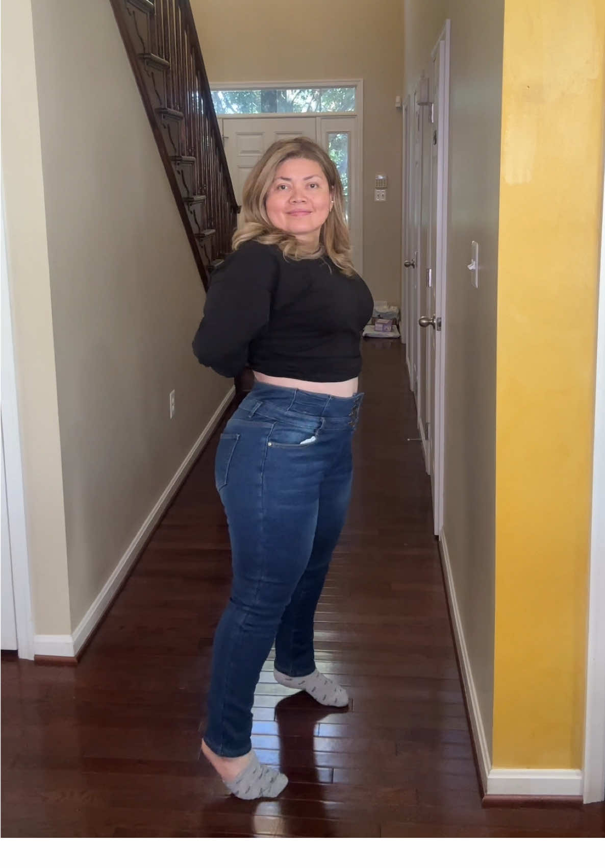 Jeans Con Forro Polar Para El Frio #pantalones #jeans #skinnyjeans #winterfashion #womenfashion 