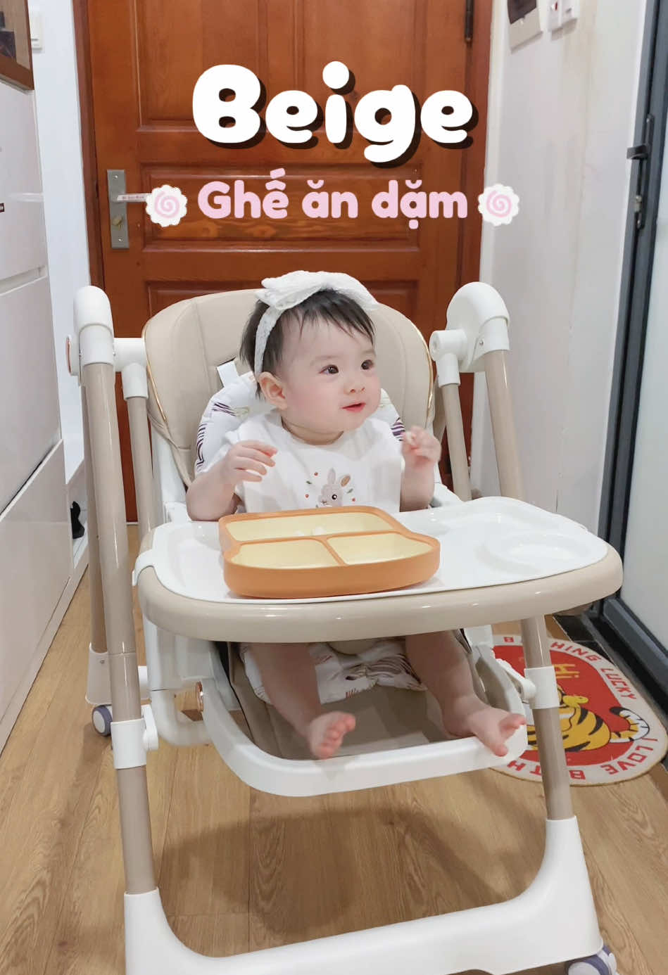 Em ghế 2in1 này tiện quá, vừa là xích đu vừa là xe đẩy, bé nhà mình khoai khoái luôn #gheandam #gheandamdanang #andam #gheandamchobe #trending 