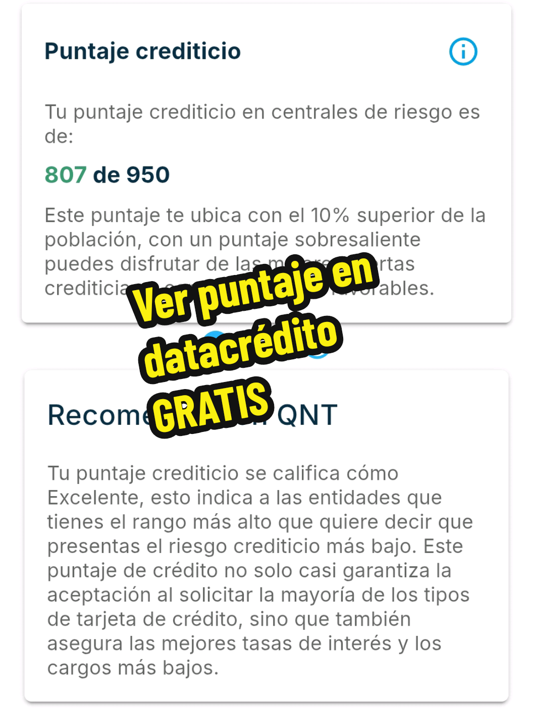 Ver puntaje en datacrédito totalmente gratis #datacredito 