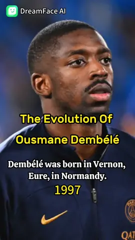 The life of Ousmane Dembélé ⚡ And who would you like to see next? Tell me in the comments 👇🏻 #dembele #football #france #winger #dreamfaceai 