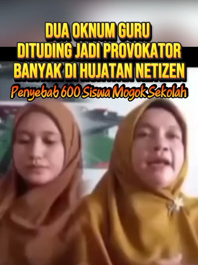 Dua guru SMAN 1 Cimarga itu muncul ke permukaan di saat badai sedang mengguncang sekolah, saat ribuan komentar memaki, saat 630 siswa menolak belajar, saat Wagub Banten seenaknya bacot, dan saat Kepsek Dini Fitria menanggung semua kesalahan seorang diri. Dua guru ini tiba-tiba tampil di media, melakukan konferensi pers, menuding Bu Dini bersikap keras, otoriter, dan sering melakukan kekerasan verbal. Mereka berbicara dengan wajah prihatin, seolah malaikat turun dari ruang guru membawa kebenaran. #udahmantepmakinmantep #ceritadigital #makinoke #mantapjiwa #palingkeren 