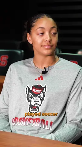 Khamil Pierre discusses her change from soccer to basketball and how it’s impacted her career thus far. @Autumn Johnson  #NCAAWBB #wbb #Soccer #wolfpack x @Pack WBB 