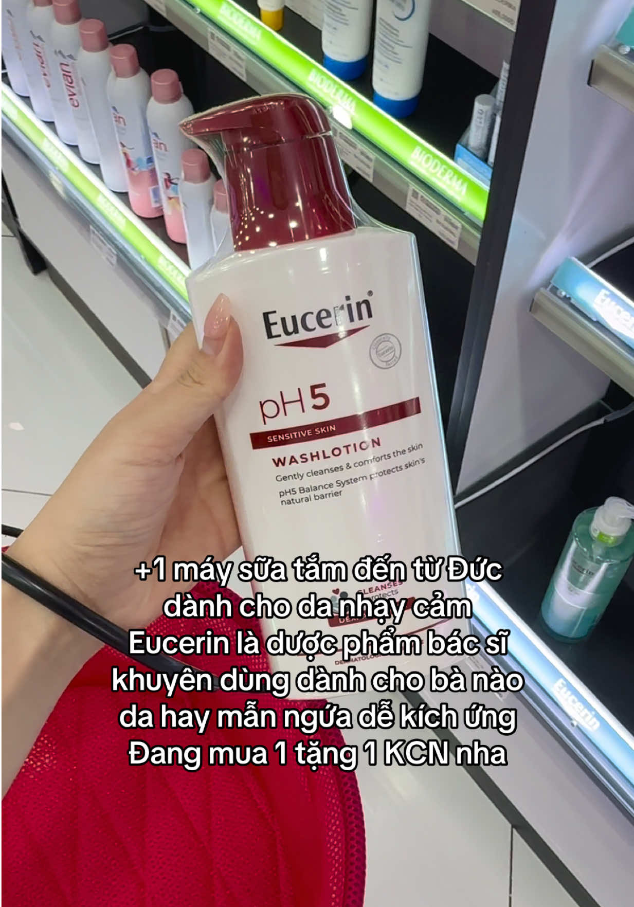 Sữa tắm Eucerin dành cho da nhạy cảm #eucerin #danhaycam #suatam #salegiuathang #chamsoccothe 