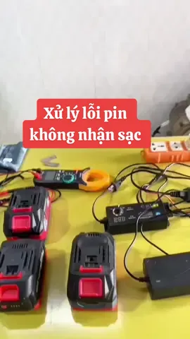 Xử lý lỗi pin không nhận sạc #hoangxedien #xedien #xedientphcm #pin
