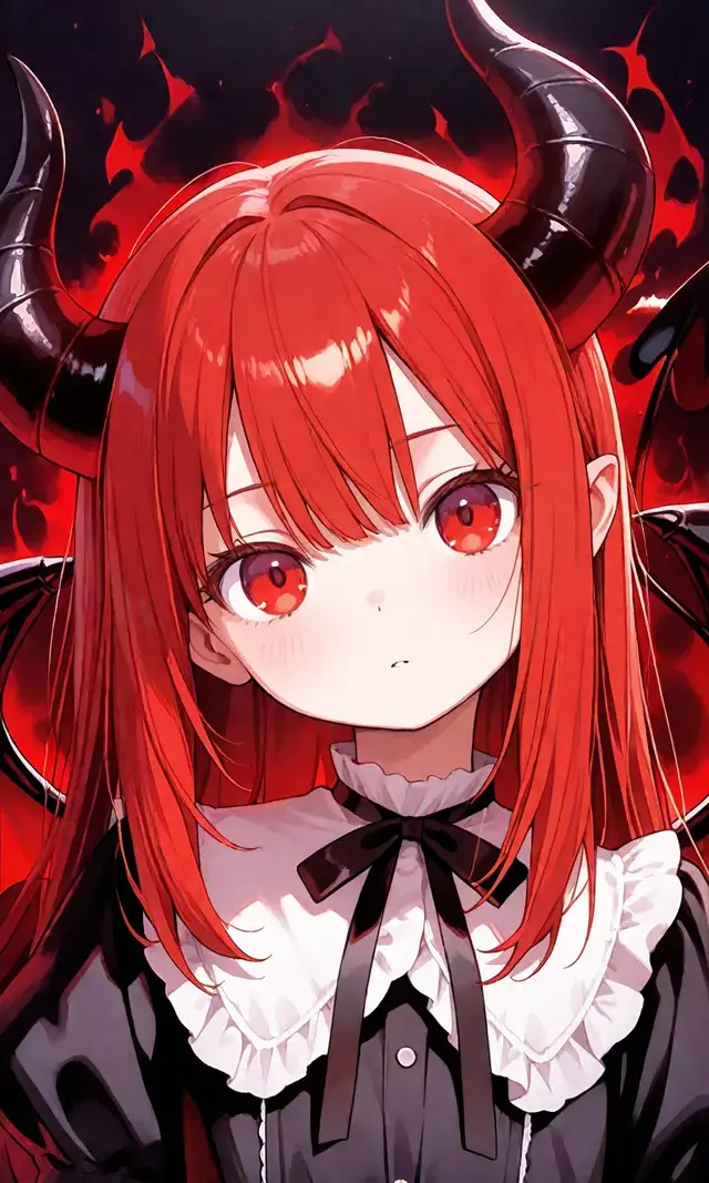 🧡🧡 Halloween wallpapers 🧡🧡 ❤️❤️ I recommend you use it as a wallpaper on your smartphone. ❤️❤️ #wallpaper #halloween2025 #demongirl #animeart #aiart 