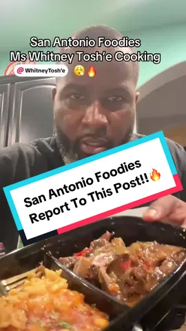 San Antonio Foodies, run don’t walk to @Whitney Tosh’e inbox and get the hookup!!! Good Lawd, this woman can cook!!!🔥🔥🔥🔥 She inboxed me and told me she wanted me to try her cooking and give her an honest review and I’m so glad I did! She made Curry Chicken ,dumplings  rice & peas with cabbage. Beef Neck Bones and Baked macaroni and cheese and every dish was a 10!!🔥😮‍💨🔥🙌🏾 Contact her for details! Her Food is EXCELLENT!!!! #SanAntonioBlack #sanantoniofoodie #BlackSanAntonio #RichThames #homecookedwithlove @Masked Foodie of San Antonio @San Antonio Foodie | Taljia @San Antonio Texas Foodies eats @San Antonio Foodie @SanAntonioFoodExplorer 