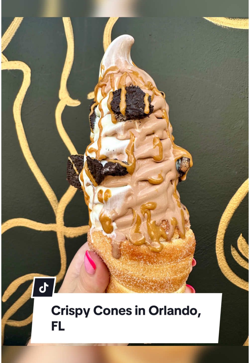 @Crispy Cones in Orlando, FL is an amazing soft serve shop that specializes in European dough cones that are especially popular in Czech Republic. (PSA that this video was filmed a while back and the current rotational cone flavor is Reese’s Puff not coconut) They have their traditional cones year round and a monthly rotational cone flavor which is so fun and a great way to switch it up! You can get the cones filled with hot fruit if you’d like but for me personally, their creamy soft serve is definitely the move (especially with it being a trillion degrees in Florida). They always have chocolate, vanilla, or swirl soft serve available and they also do a weekly soft serve rotation as well. They also have a bunch of toppings available so the combinations are essentially endless! All in all I was super impressed with the quality and can’t wait to go back and try more flavor combinations. #orlandofoodie #orlando #Foodie #travelfoodie 