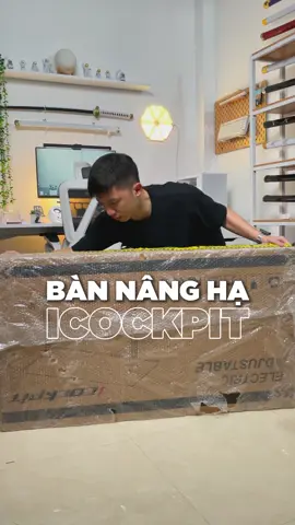 Unbox bàn nâng hạ thứ 2 của mình đến từ Icockpit. Giá rẻ mà chắc hơn tưởng tượng luôn ae 😎 #bannangha #bannanghadocao #banlamviec #desksetup #LearnOnTikTok 