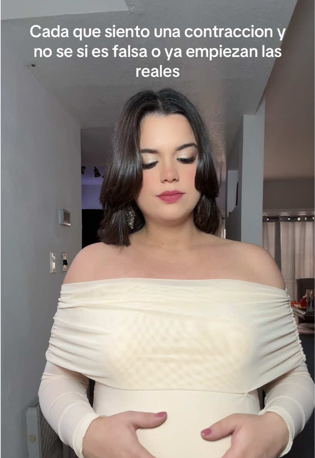 Cuando empiezan a ser mas regulares las contracciones falsas🫠 #embarazo #mamaprimeriza #tercertrimestre 