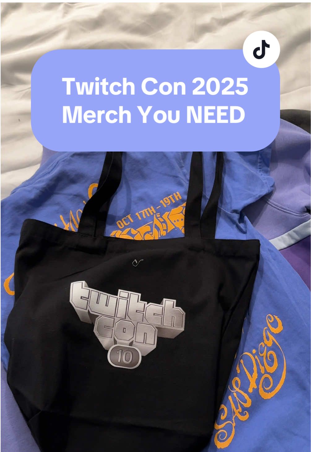 BLESSED to have been early enough to @Twitch Con that they actually had my sizes ✌️💜 All weekend long @Colin Booth and I will be covering and posting content to @Granite Post so keep in touch! #twitchcon #twitchcon2025 #girlgamer #twitchtok #gamerentiktok 